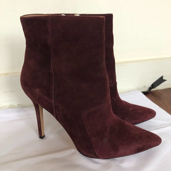 Reiss Shoes - REISS Mirna Suede Heeled Pointed Toe Ankle Boots/Booties Size 39